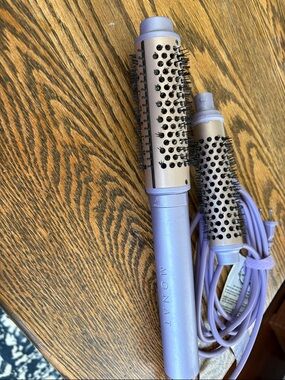 MONAT Lilac Hot Air Round Brush Hair Styler - 1" & 1.5" Barrel Set